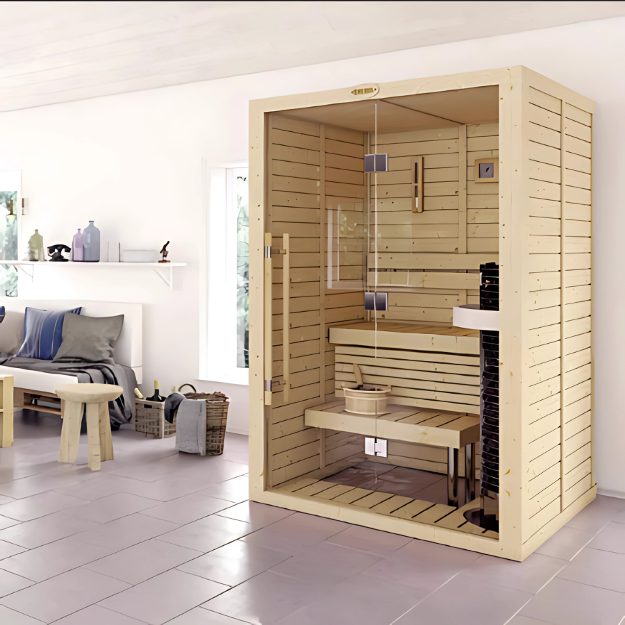 Heritage Lux Glass 2 Person Sauna - Image 3