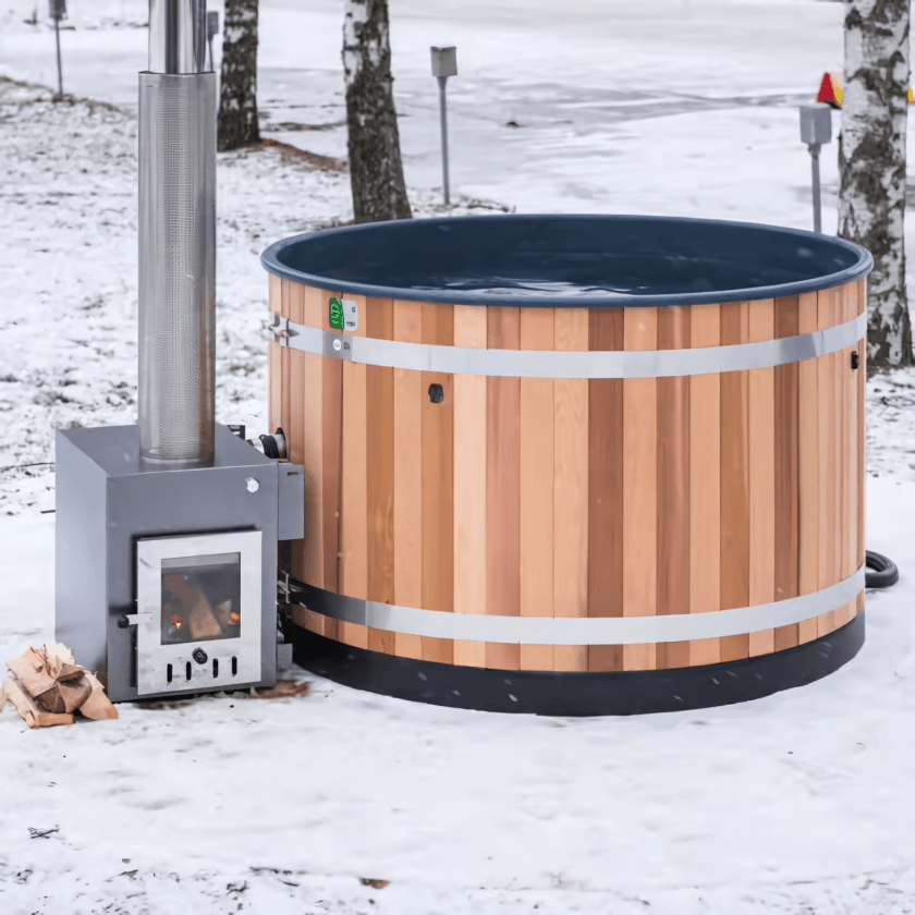 Almost Heaven - Kirami 4-Person Wood-Heated Barrel Soak Tub for Hot & Cold Plunges - Image 2