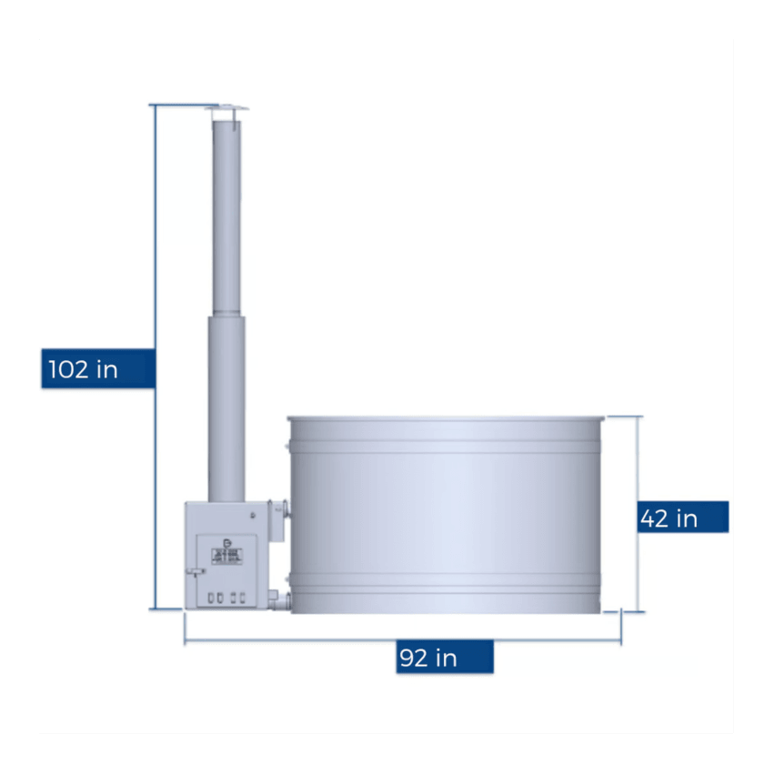 Almost Heaven - Serenity 4-Person Wood-Fired Hot Tub (Eco-Friendly Outdoor Spa Experience) - Image 6