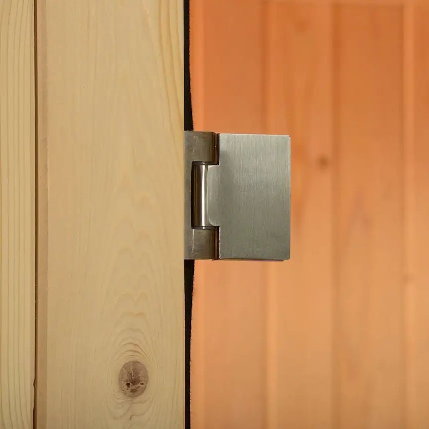 Almost Heaven 6′ x 4’+1′ Vienna 2-Person Barrel Sauna - Image 7