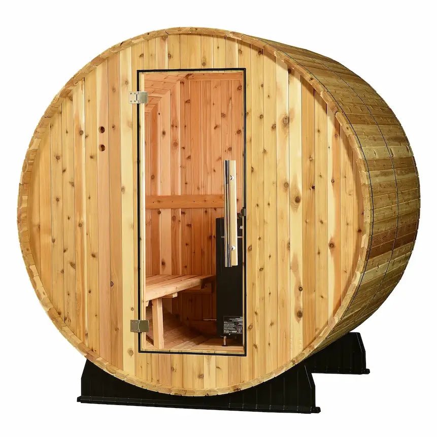 Almost Heaven 7′ x 6′ Essex 4-Person Barrel Sauna