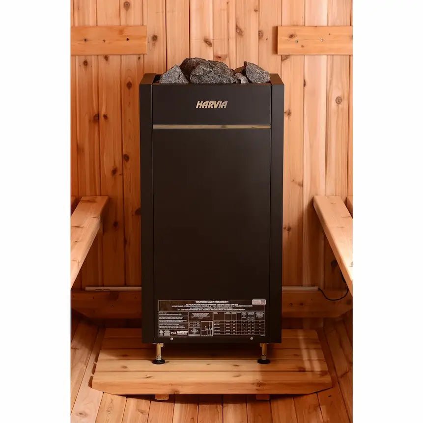 Almost Heaven 7′ x 6′ Essex 4-Person Barrel Sauna - Image 8