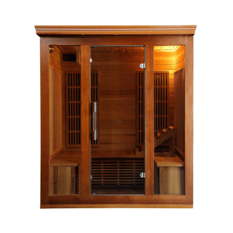 HeatWave Cedar Elite 3-4 Person Infrared Sauna - Image 2