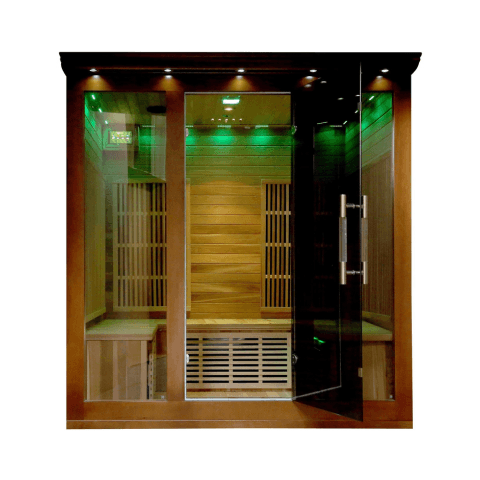 HeatWave Cedar Elite 4-5 Person Infrared Sauna - Image 2