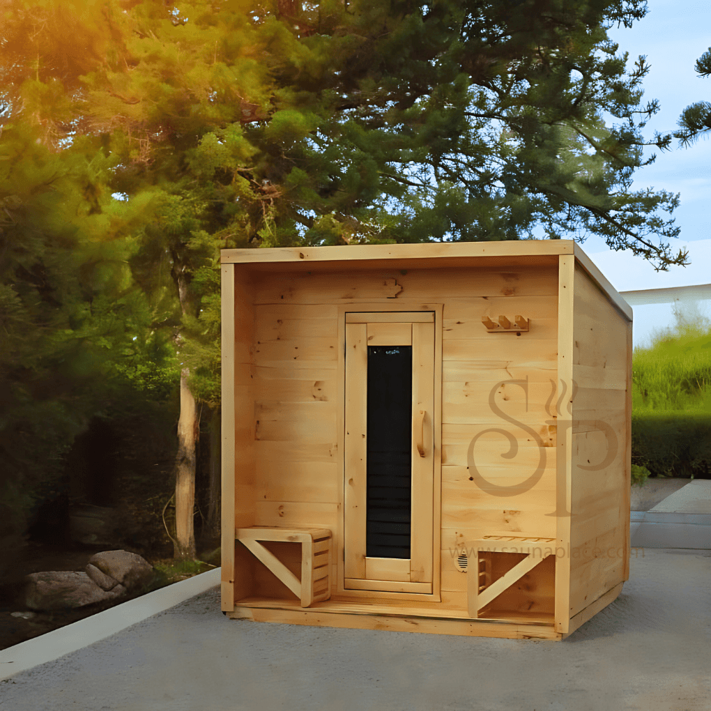 Heritage 4 People 7' x 7' Cabin Sauna - Image 2
