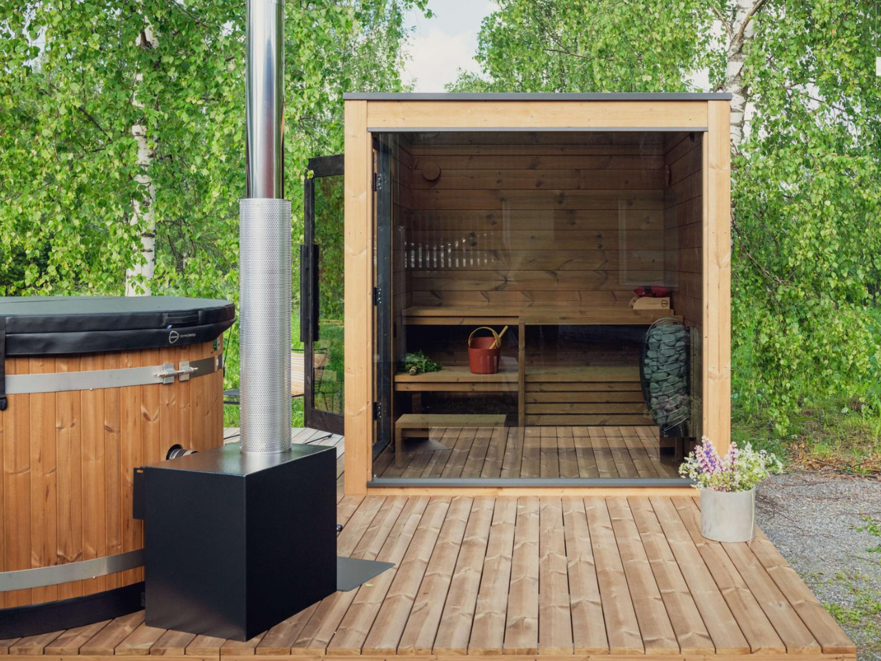 Harvia Nordic Dawn Sauna Cabin - Image 2
