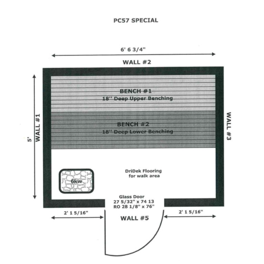 PC57 Indoor Sauna Kit - Image 3