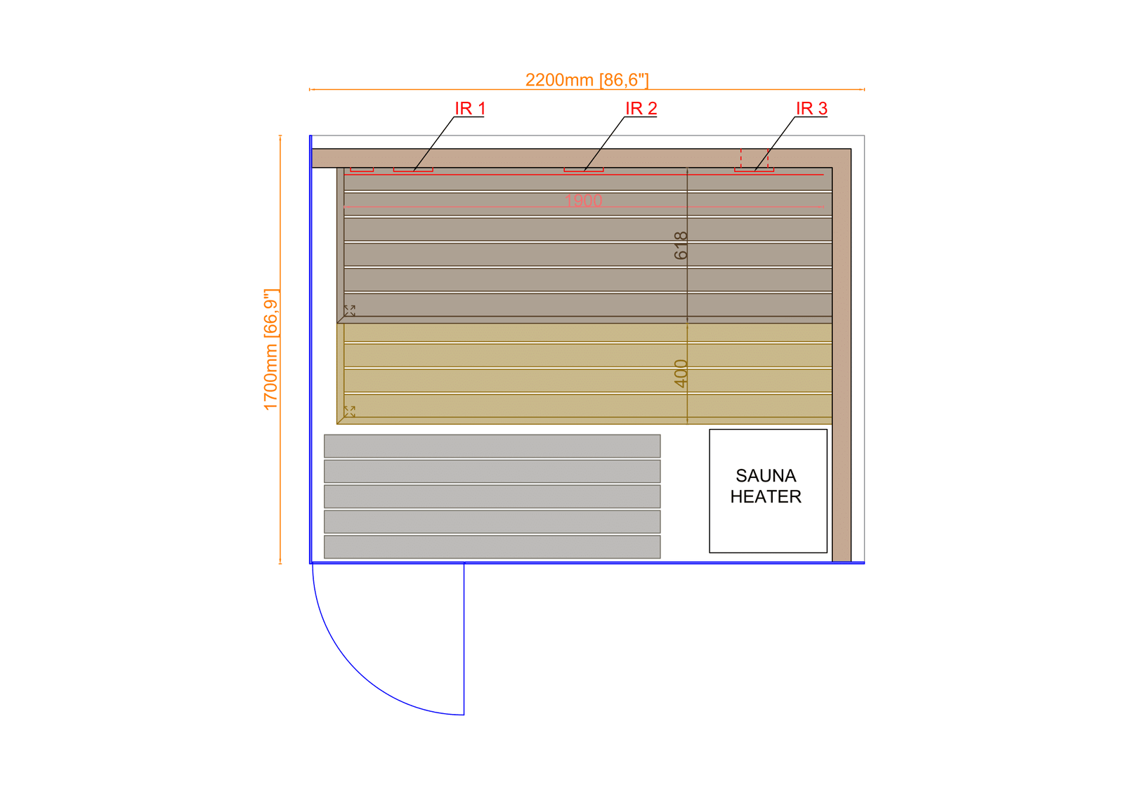 ThermaSol Lumaria Indoor Sauna Cabin – Medium - Image 4