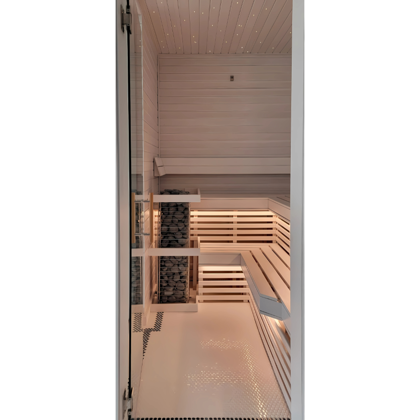 Custom Indoor Cedro Sauna™ The Nautical 8’x11’ cut to your precise dimensions