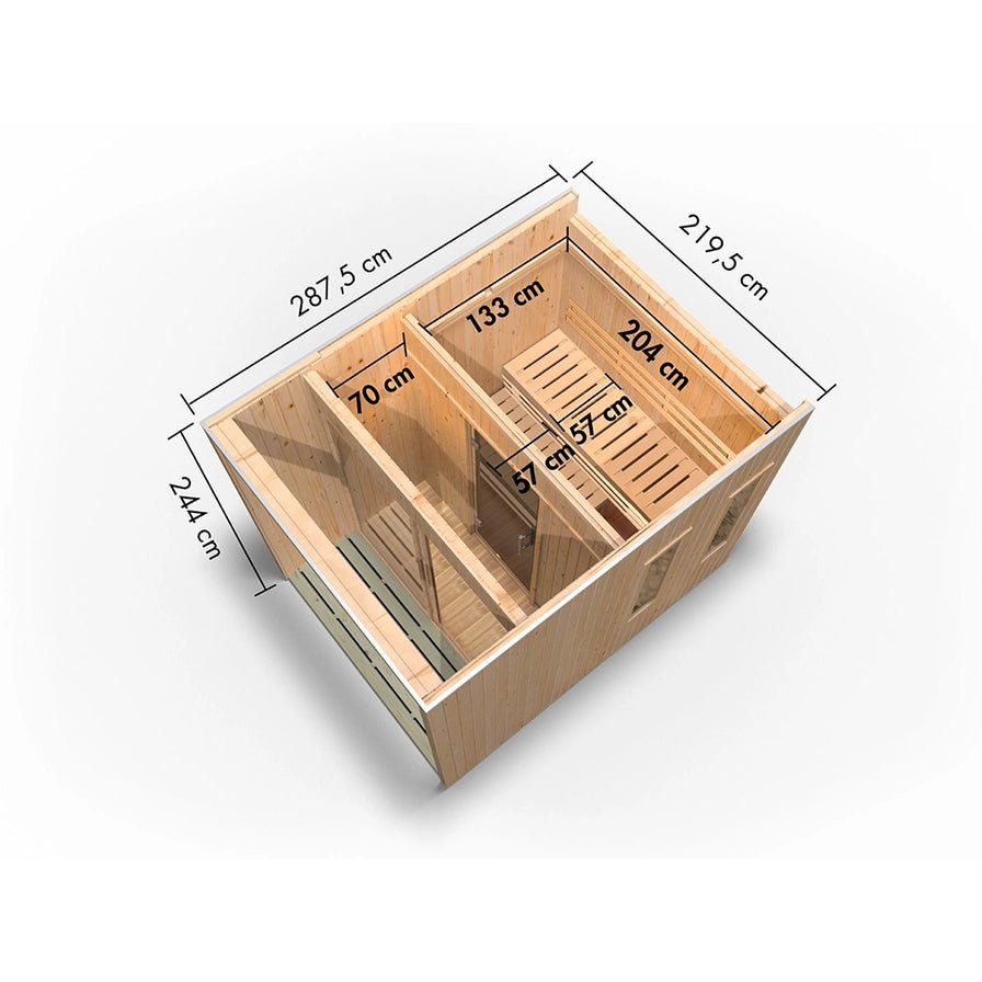 Heritage Lux Brenta Outdoor Sauna - Image 3