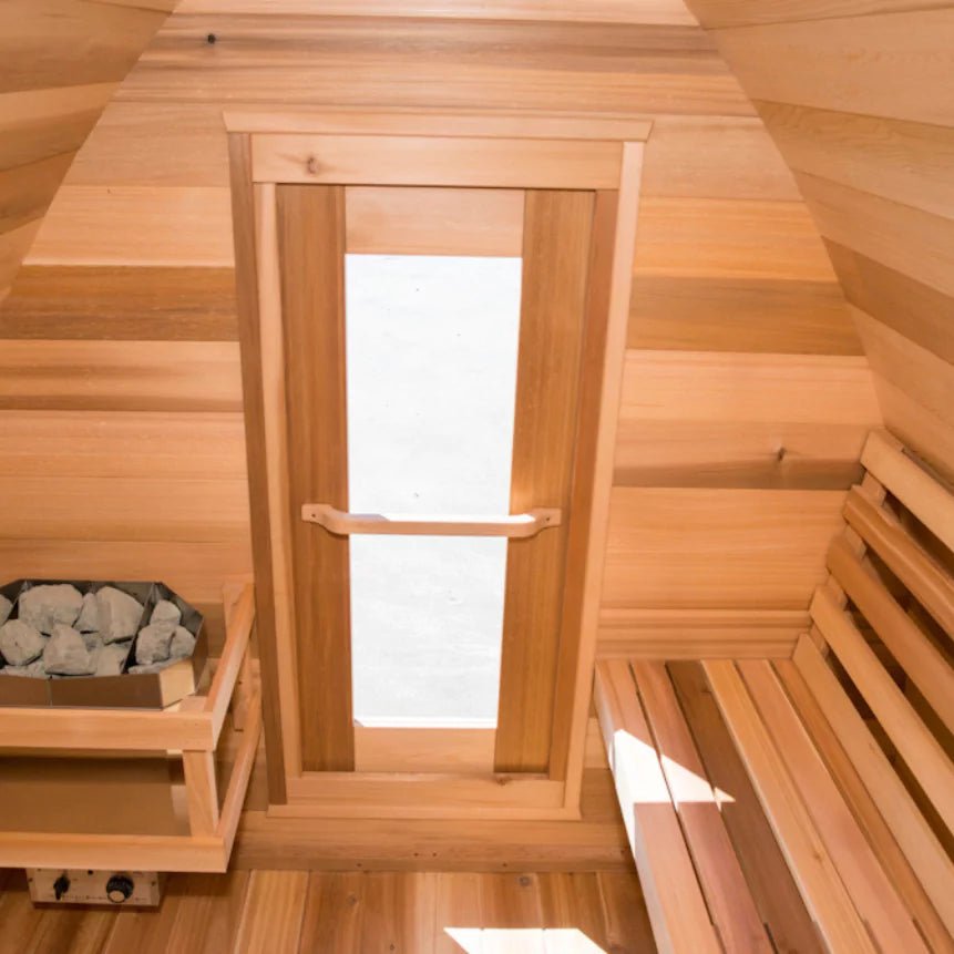 Dundalk 7′ x 7′ MINI POD Clear Cedar Sauna - Image 6