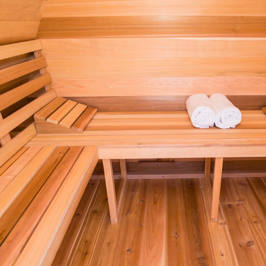 Dundalk 7′ x 7′ MINI POD Clear Cedar Sauna - Image 3