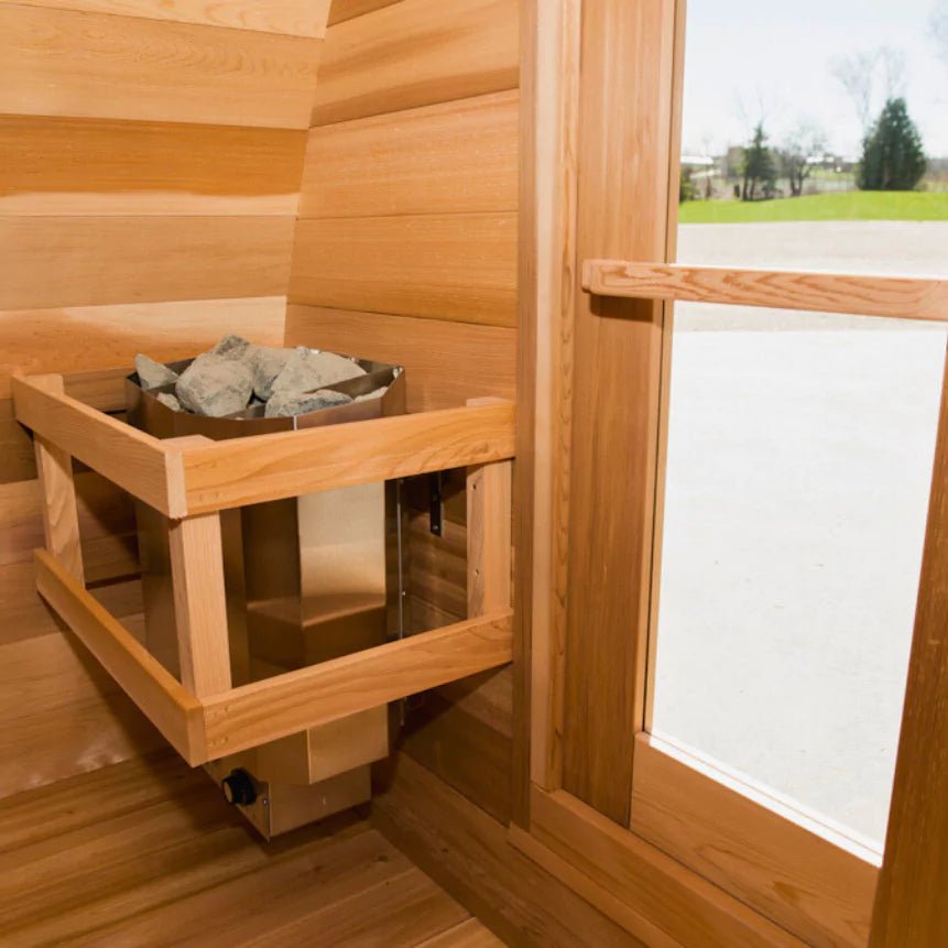 Dundalk 7′ x 7′ MINI POD Clear Cedar Sauna - Image 5