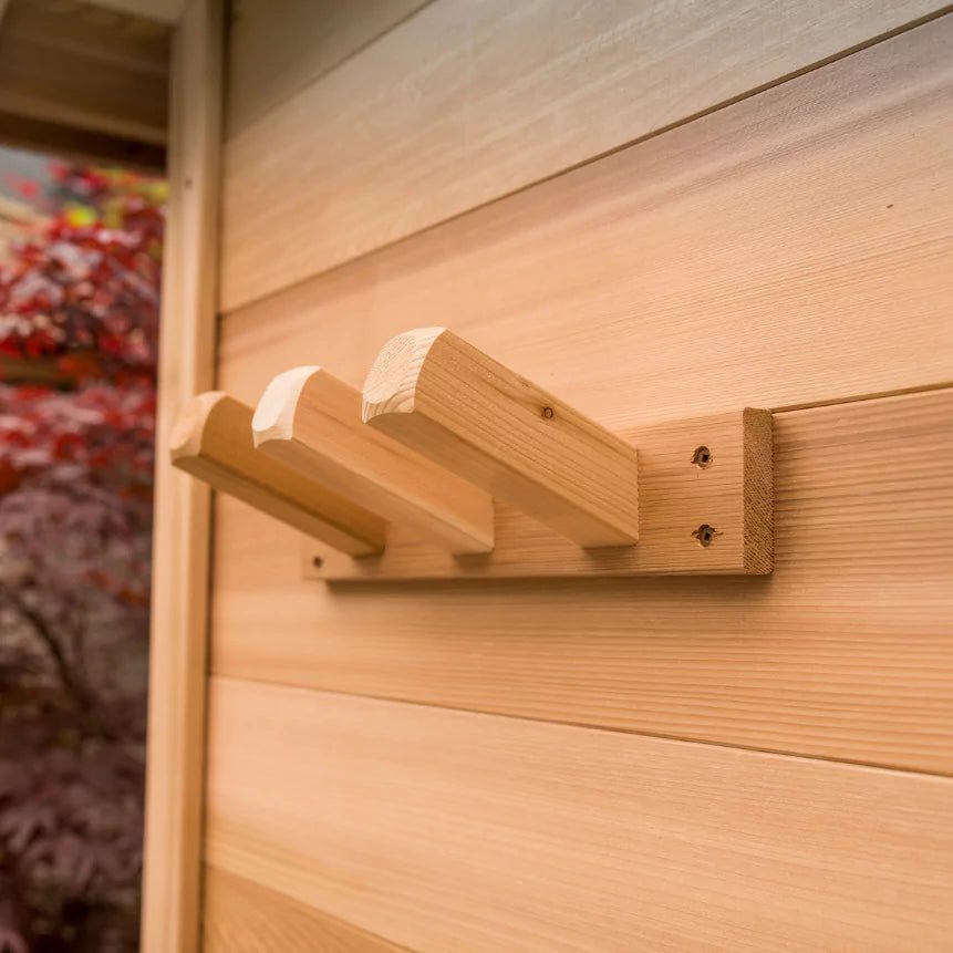 Dundalk 6′ x 8′ Outdoor Cabin Sauna - Clear Cedar - Image 10