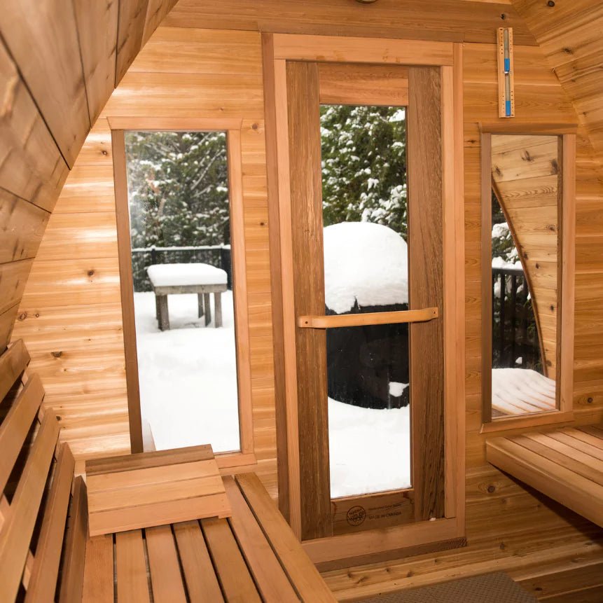 Dundalk 8′ x 6′ POD Knotty Cedar Sauna - Image 3