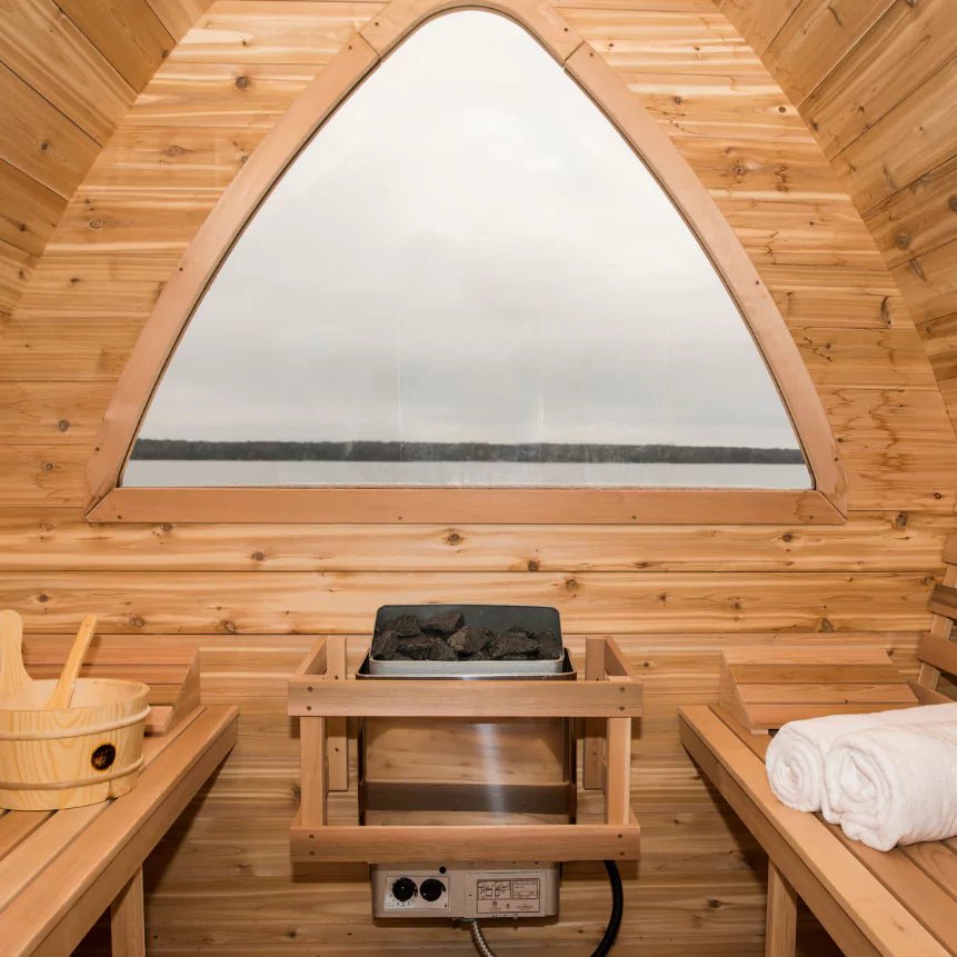 Dundalk 8′ x 6′ POD Knotty Cedar Sauna - Image 7