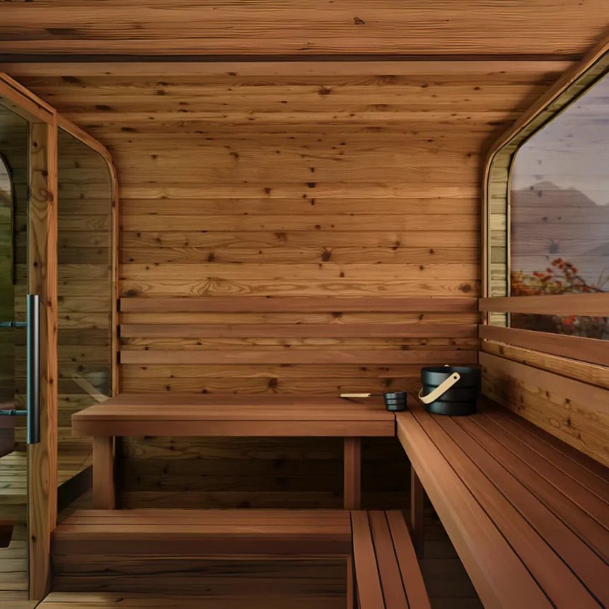 Thermory Medium Square Sauna No. 42 (With Wide Back Window) - Image 8