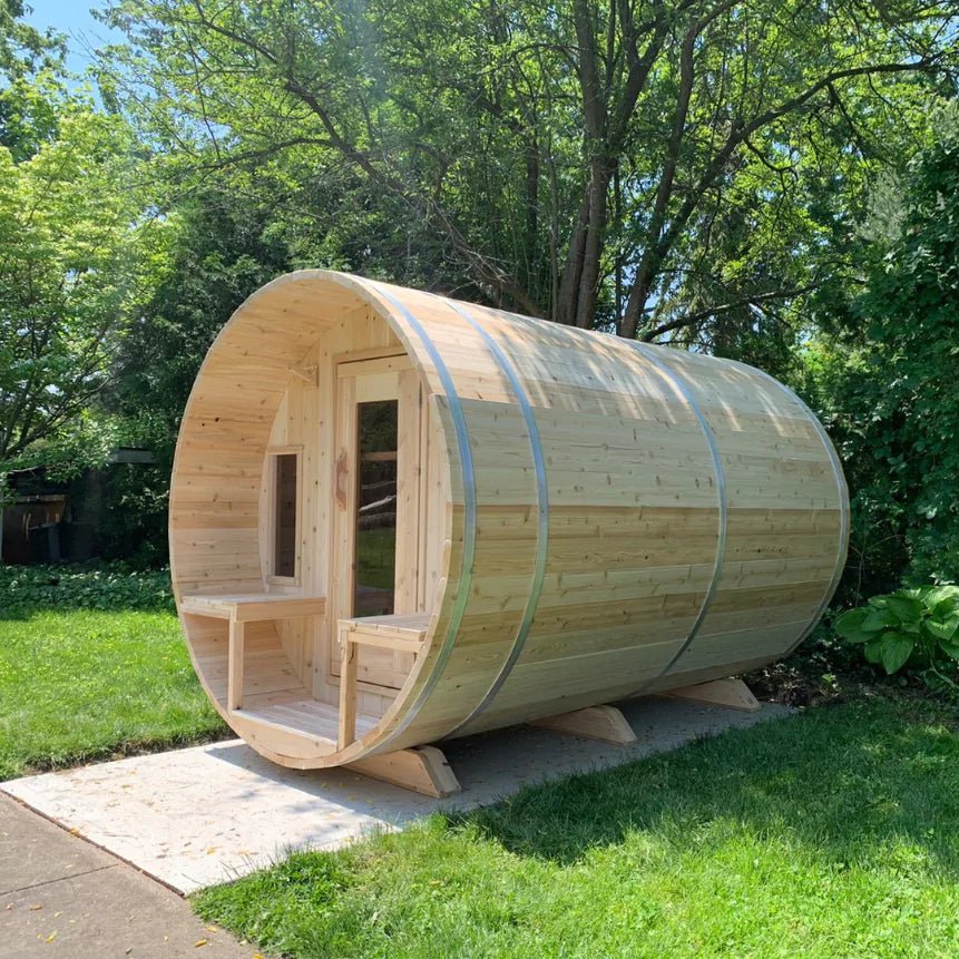 Dundalk Canadian Timber Tranquility Barrel Sauna - Image 2