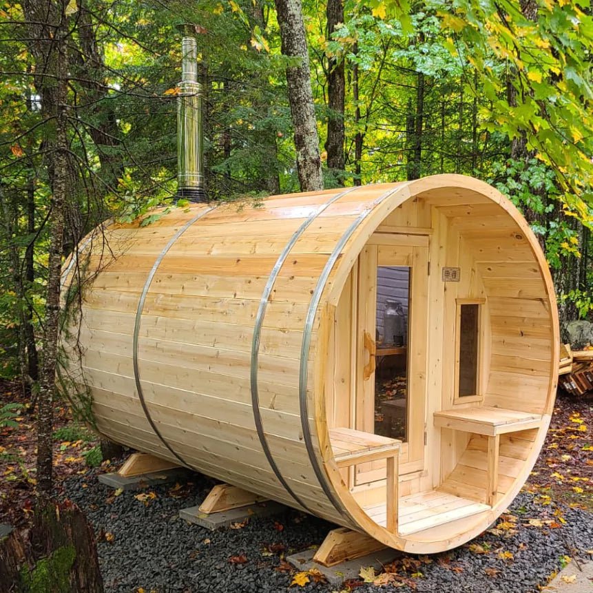 Dundalk Canadian Timber Tranquility Barrel Sauna - Image 5